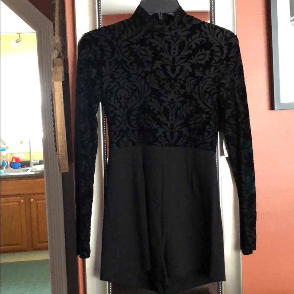 Mock Neck Romper